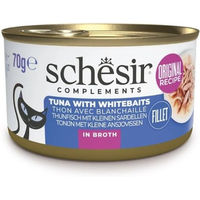 Produktbild von Schesir Katzen-Suppe Thunfisch mit Fisch in Brühe ohne Farb- und Aromastoffe 70 g - 6 x 70 g