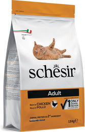 Schesir Katzenfutter Adult Huhn Monoprotein Hypoallergen 1,5 kg Beutel - 1,5 kg – Bild 1 von 4
