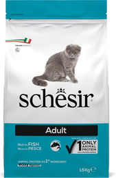 Produktbild von Schesir Katzenfutter Adult Maintenance Fisch Hypoallergen Monoprotein 1,5 kg - 1,5 kg