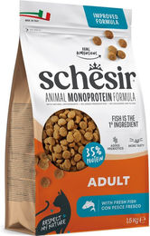 Schesir Katzenfutter Adult Monoprotein Fisch Hypoallergen 1,5 kg – Bild 1 von 1