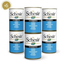 Produktbild von Schesir Katzenfutter Adult Thunfisch Stückchen in Gelee 6 x 140 g glutenfrei - 6 x 140 g