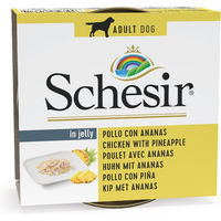 Produktbild von Schesir Katzenfutter Huhn mit Fisch für Adult ohne Farb- und Aromastoffe sowie Konservierungsstoffe 6 x 150 g - 24 x 150 g