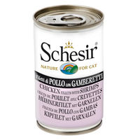 Produktbild von Schesir Katzenfutter Huhn mit Garnelen 140 g - 24 x 140 g