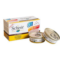 Produktbild von Schesir Katzenfutter Light Huhn und Thunfisch Multipack 6x50g für alle Altersstufen zur Gewichtskontrolle - 6 x 50 g