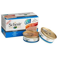 Produktbild von Schesir Katzenfutter Thunfisch im eigenen Saft für Adult 24x50 g