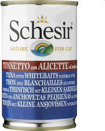 Produktbild von Schesir Katzenfutter Thunfisch mit kleinen Sardellen 140 g ohne Farb- und Aromastoffe sowie Konservierungsstoffe