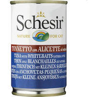Produktbild von Schesir Katzenfutter Thunfisch mit kleinen Sardellen 140 g ohne Farb- und Aromastoffe sowie Konservierungsstoffe