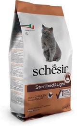 Schesir Katzenfutter Trockenfutter Huhn Sterilized & Light Monoprotein für sterilisierte Katzen 10 kg - 10 kg – Bild 1 von 5