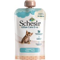 Produktbild von Schesir Kitten Creme Thunfisch Getreidefrei 10 x 150 g