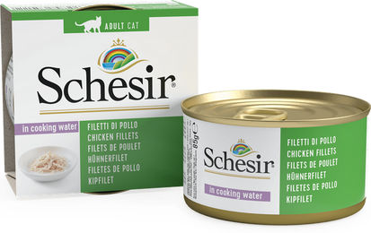 Produktbild von Schesir Natural Katzen Nassfutter Huhn Stückchen in Sauce Adult 85g - 85 g
