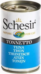 Produktbild von Schesir Natural Katzenfutter Thunfisch Dose ohne Farb- und Aromastoffe sowie Konservierungsstoffe 8x140 g - 24 x 140 g