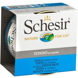 Produktbild von Schesir Natural Katzenfutter Thunfisch Filets ohne Farb- und Aromastoffe sowie Konservierungsstoffe 12x85g