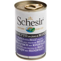 Produktbild von Schesir Natural Katzenfutter Thunfisch mit Rinderfilet 8x140 g ohne Farb- und Aromastoffe sowie Konservierungsstoffe