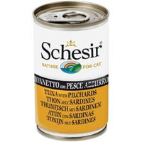 Produktbild von Schesir Natural Katzenfutter Thunfisch mit Sardinen 8x140 g ohne Farb- und Aromastoffe sowie Konservierungsstoffe