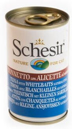 Produktbild von Schesir Natural Katzenfutter Thunfisch mit Sardinen ohne Farb- und Aromastoffe ohne Konservierungsstoffe 8x140 g