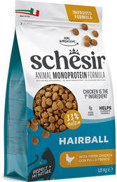 Schesir Original Hairball Katzenfutter Huhn Monoprotein für adulte Katzen 2 x 1,5 kg – Bild 1 von 1