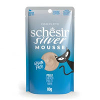 Produktbild von Schesir Silver Mousse Katzen Nassfutter Huhn Senior Getreidefrei 80 g