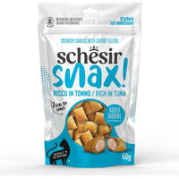 Produktbild von Schesir Snax Pillows Katzen Leckerli Thunfisch 3 x 60 g
