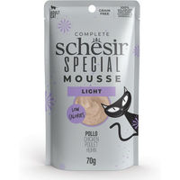 Produktbild von Schesir Special Light Mousse Huhn und Pute für Katzen Adult Getreidefrei 12 x 70 g