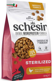 Schesir Sterilized & Light Katzenfutter Huhn Monoprotein 1,5 kg – Bild 1 von 1