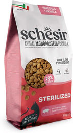 Schesir Sterilized & Light Katzenfutter mit Schinken Hypoallergen Monoprotein zur Gewichtskontrolle 2 x 10 kg – Bild 1 von 1