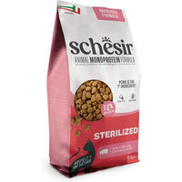 Produktbild von Schesir Sterilized & Light Katzenfutter mit Schinken Hypoallergen Monoprotein zur Gewichtskontrolle 2 x 10 kg