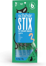 Produktbild von Schesir Stix Creamy Snacks Thunfisch für Katzen 90 g zur Unterstützung der Flüssigkeitszufuhr