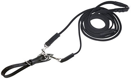 Produktbild von Schlaufzügel BASIC-KORDEL für Ponys in Schwarz - 150 cm
