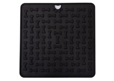 Produktbild von SCHLECK-SCH Intelligenzspielzeug Schleckmatte aus Silikon in Schwarz für alle Altersstufen