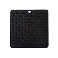 Produktbild von SCHLECK-SCH Intelligenzspielzeug Schleckmatte aus Silikon in Schwarz für alle Altersstufen