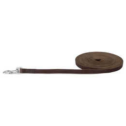 Produktbild von Schleppleine aus Leder Weinheim Mocca 500 cm x 12 mm