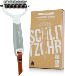 Schlitzohr Cookie Unterfellbürste aus Edelstahl für Hunde und Katzen mit mittel- bis langem Fell - 1 Stk. – Bild 1 von 9