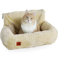 Produktbild von SCHLITZOHR Katzen Hängematte Lucky aus Plüsch beige Größe L - 1 Stk.