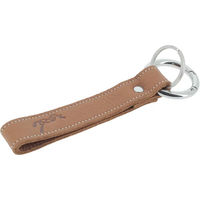 Produktbild von Schlüsselanhänger Pénélope Lara aus Leder in Braun und Silber Unisex