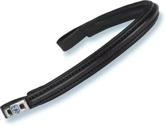 Produktbild von Schmaler Stirnriemen für Pferde Stübben Wexford aus Leder in Schwarz für Vollblut