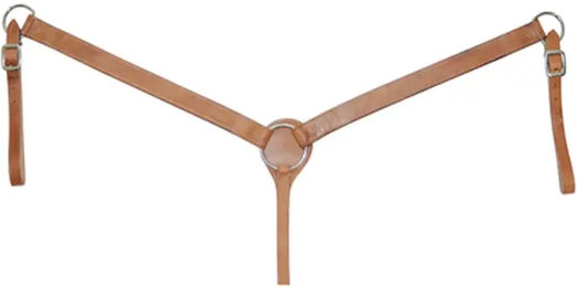Produktbild von Schmales Lakota Jagdhalsband für Pferde in Braun mit Edelstahlbeschlägen