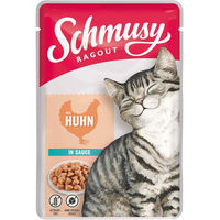 Produktbild von Schmusy Katzen Nassfutter Ragout mit Huhn in Sauce getreidefrei Adult 22x100g