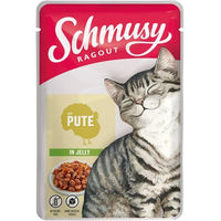 Produktbild von Schmusy Ragout Pute in Gelee Katzenfutter Adult Getreidefrei 22 x 100 g - 22 x 100 g