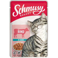 Produktbild von Schmusy Ragout Rind in Sauce Katzenfutter Adult Getreidefrei 22 x 100 g - 22 x 100 g