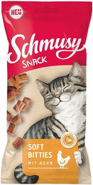 Produktbild von Schmusy Soft Bitties Katzen Leckerli mit Huhn 16x60g