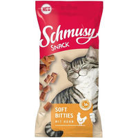 Produktbild von Schmusy Soft Bitties Katzen Leckerli mit Huhn 16x60g