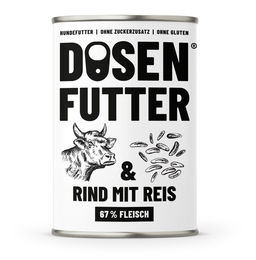 Schnauze & Co. Hundefutter Rind & Reis glutenfrei mit hohem Fleischanteil 6x400g – Bild 1 von 1