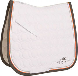 Schockemöhle Sports Air Cool Pad II Dressur Schabracke aus 3D-Mesh in Weiß – Bild 1 von 1