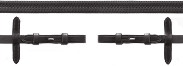 Schockemöhle Sports Gummizügel mit Zaumhaken Braun Gold für Warmblut – Bild 1 von 1