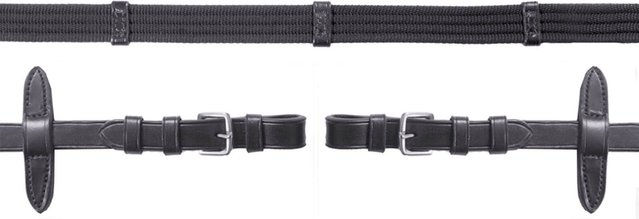 Schockemöhle Sports Leder Gurtzügel Schwarz/Silber P2 – Bild 1 von 1