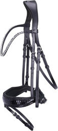 Schockemöhle Trense SP Luxury Dressage Schwarz Croco Silber Größe WB – Bild 1 von 1