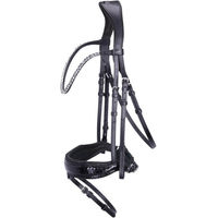 Produktbild von Schockemöhle Trense SP Luxury Dressage Schwarz Croco Silber Größe WB
