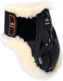 Schockemöhle Air Flow Champion Fetlock Boots Fur Streichkappen für Pferde Schwarz Vollblut – Bild 1 von 5