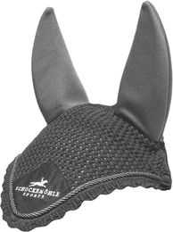 Produktbild von Schockemöhle Air Silent Fly Veil Fliegenhaube für Pferde Vollblut Grau