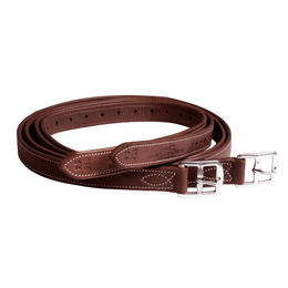 Produktbild von Schockemöhle Chantilly Steigbügelriemen aus Leder Royal Oak/Cream/Silver 135cm